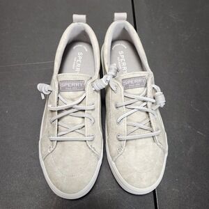 Sperry Women's Top Slider Memory Foam Grey Sts87797  Sz 8 Shoe Walking Tie